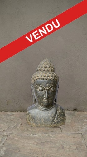 BUDDHA BUST GREENSTONE 100CM1